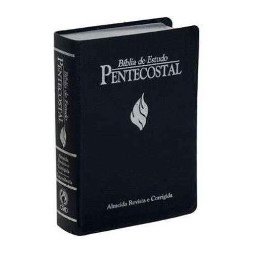 Bíblia de Estudo Pentecostal Pequena - Luxo Azul