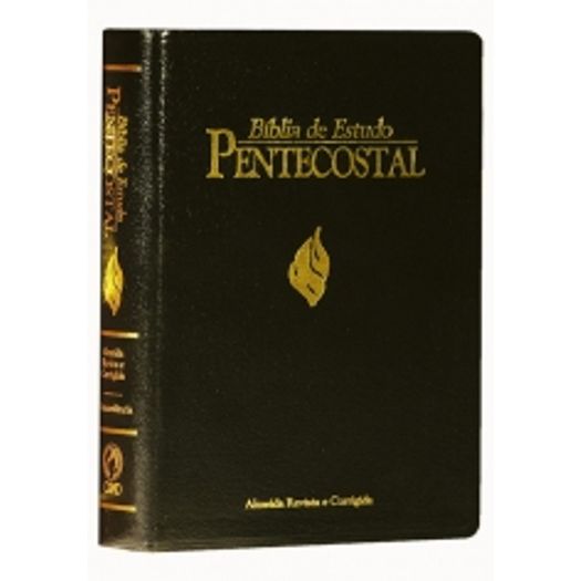 Biblia de Estudo Pentecostal Preta - Grande - Luxo - Cpad