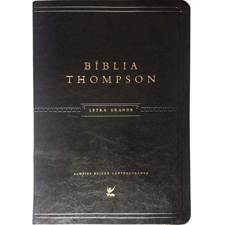 Bíblia de Estudo Thompson Letra Grande Preta PU S/ Índice