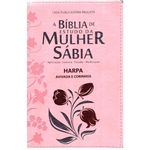 Bíblia de Estudos da Mulher Sábia - Rosa - Grande