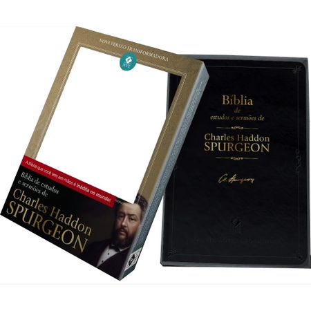 Bíblia de Estudos e Sermões de Charles Haddon Spurgeon Preta