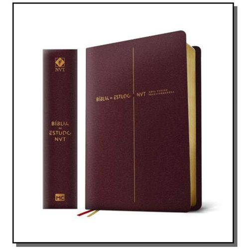 Biblia de Estudos - Nvt - Vinho - Mundo Cristao