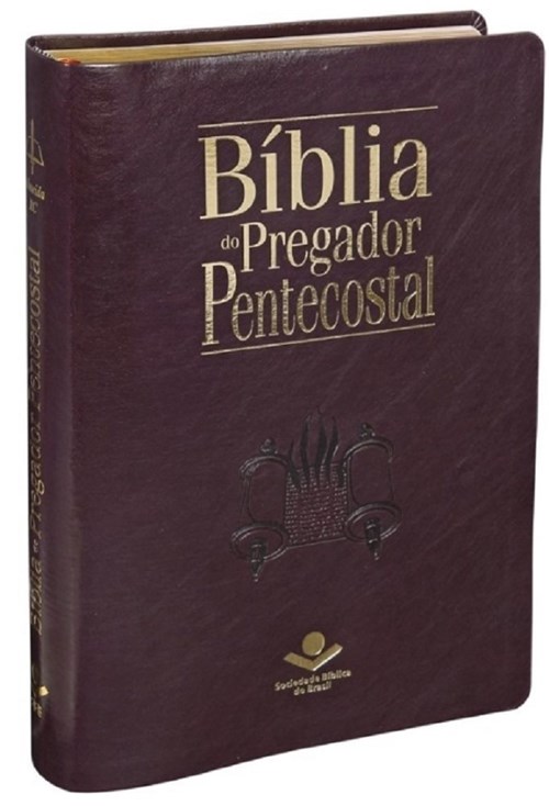 Bíblia do Pregador Pentecostal - Capa Luxo Vinho