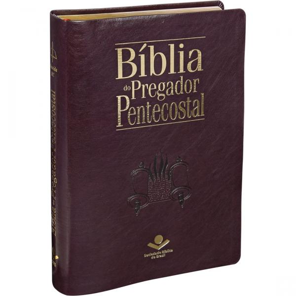 Biblia do Pregador Pentecostal - Capa Vinho - Sbb - 1