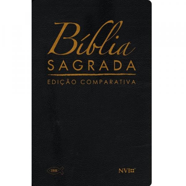 Bíblia Edição Comparativa NVI e RC - Luxo Preta - Geográfica
