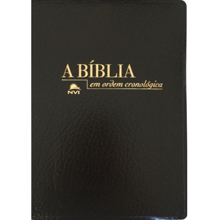 Bíblia em Ordem Cronológica Capa Corvertex Preta