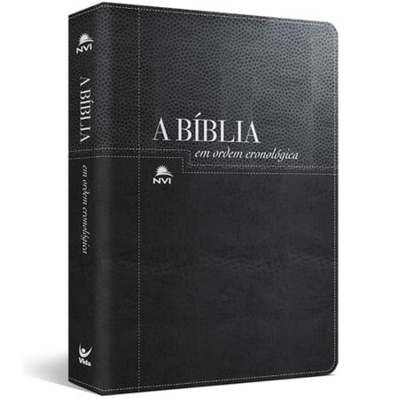 Bíblia em Ordem Cronológica Preta e Negra