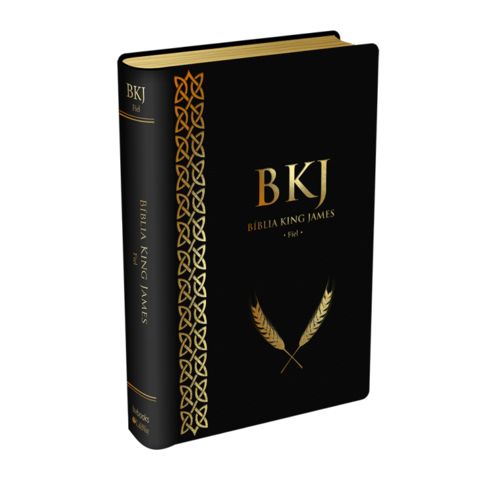 Bíblia King James BKJ - Texto Original Fiel 1611 em Português - Ultrafina Preta