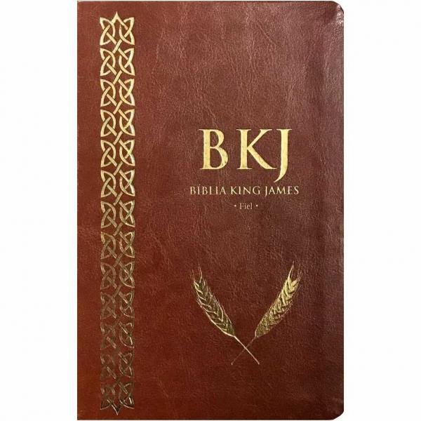 Bíblia King James Fiel 1611 Luxo Marrom - Bvbooks