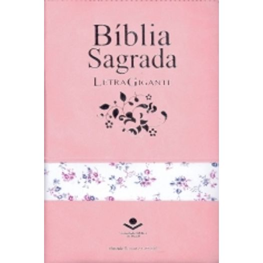 Biblia Letra Gigante com Ziper Rosa - Arc065tizlgilv - Sbb