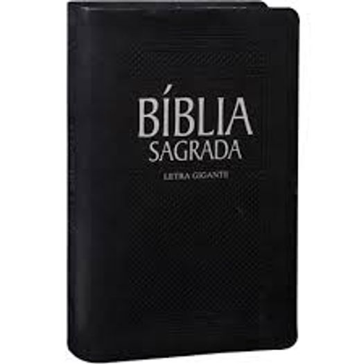 Biblia Letra Gigante Indice Digital Couro Sintetico Preto Ra065tilgi - Sbb