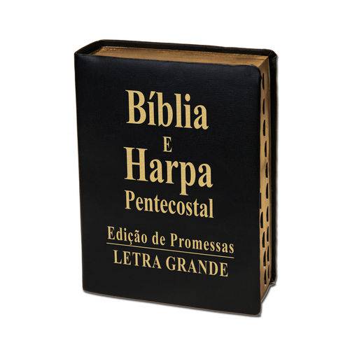 Tudo sobre 'Biblia Letra Grande com Harpa Luxo Preta'