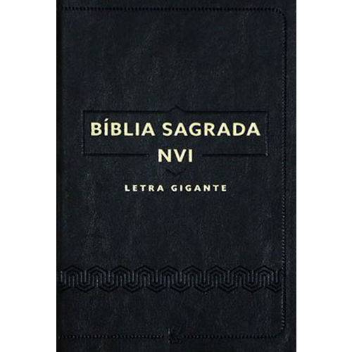 Bíblia - Luxo Preta - Letra Gigante