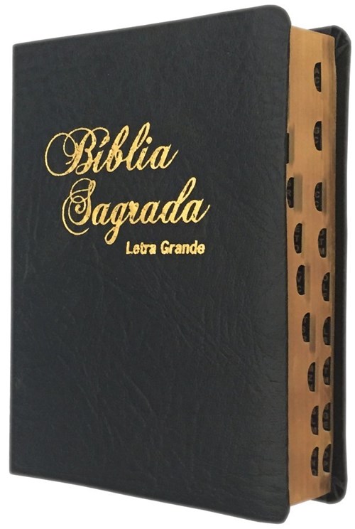 Bíblia Média - Capa Luxo Preta Havaí