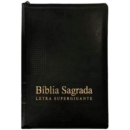 Bíblia NAA Letra Supergigante Preta com Zíper