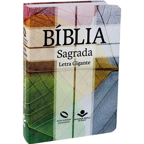 Bíblia Nova Almeida Atualizada Média Letra Gigante - Semiflexível Cruz