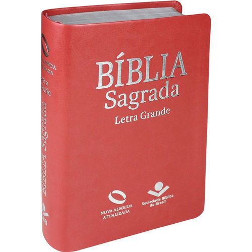 Bíblia Nova Almeida Atualizada Peq. Letra Grande - Pêssego