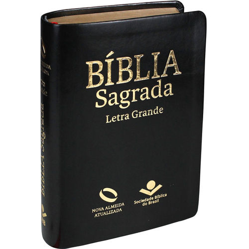 Bíblia Nova Almeida Atualizada Pequena Letra Grande - Preta Nobre