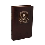 Bíblia NTLH Inglês / Português - Marrom Nobre