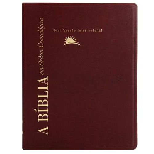 Bíblia Nvi em Ordem Cronológica - Luxo Vinho