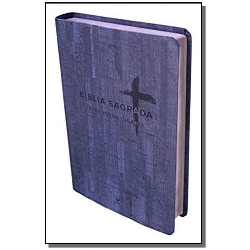 Biblia Nvi Letra Extra Gigante - Capa Pu Azul