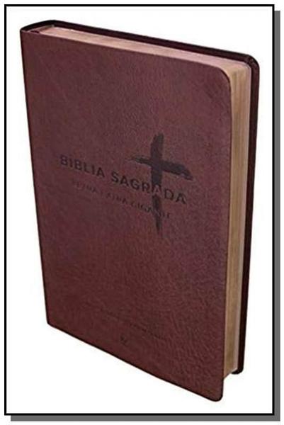 Biblia Nvi Letra Extra Gigante - Capa Pu Marrom - Vida