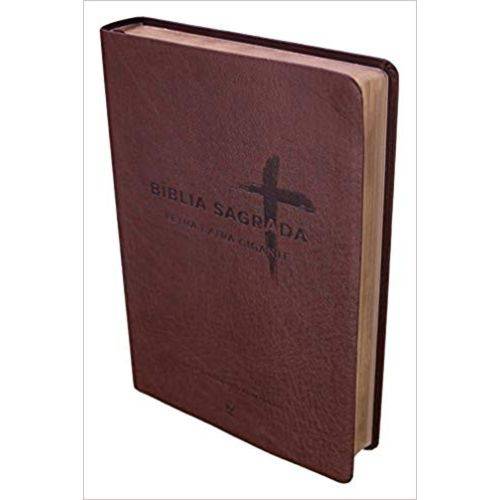 Bíblia Nvi Letra Extra Gigante - Capa Pu Marrom