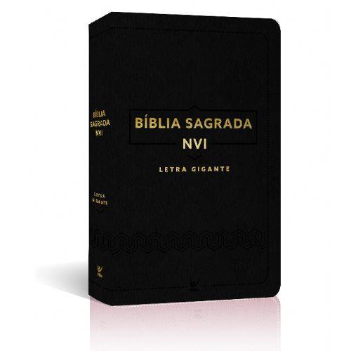 Bíblia Nvi - Letra Gigante - Luxo Preta