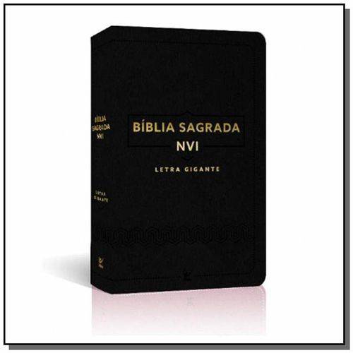 Biblia Nvi Letra Gigante - Luxo Preta