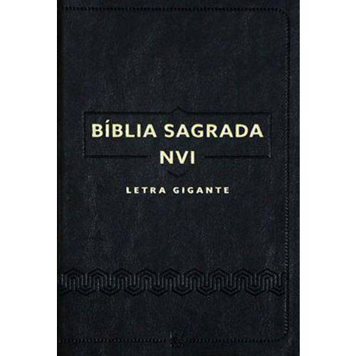 Biblia Nvi -luxo Preta - Letra Gigante