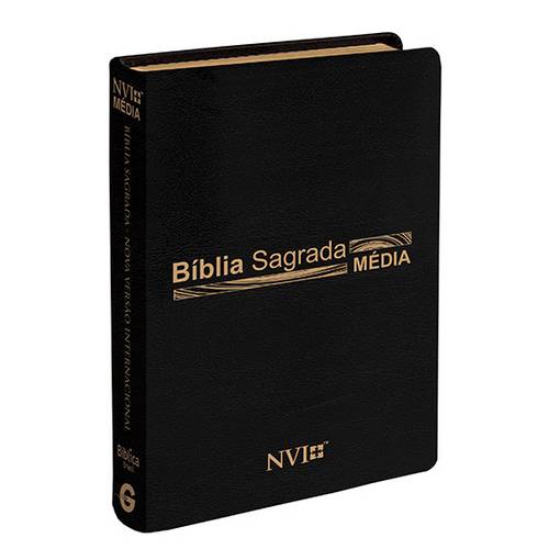 Bíblia Nvi Pequena Letra Média Luxo - Preta