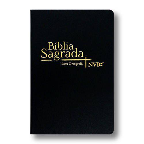 Biblia Nvi Semi Luxo Preta - Geografica