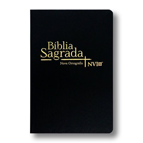 Biblia Nvi Semi Luxo Preta - Geografica