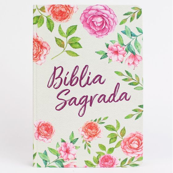 Bíblia NVT - Textura Floral (Capa Soft Touch - Letra Grande)
