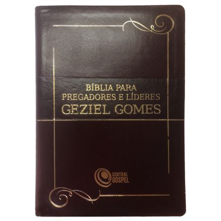 Bíblia para Pregadores e Líderes Geziel Gomes Preta