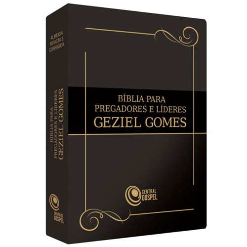 Bíblia para Pregadores e Líderes - Geziel Gomes - Preta
