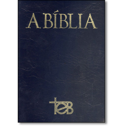 Bíblia Popular Teb - com Zíper e Capa Azul