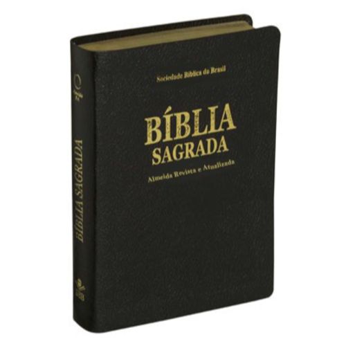 Bíblia Ra Letra Grande Luxo - Pequena Preta