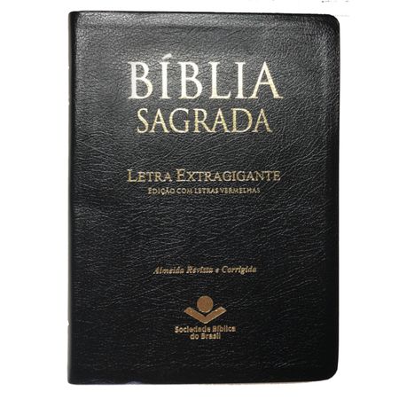 Bíblia RC Letra Extragigante com Índice Preta
