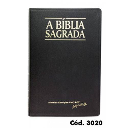 Bíblia Sagrada Acf Classic | Letra Grande Luxo Preta 3020
