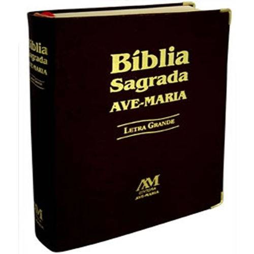 Biblia Sagrada Ave-maria - Letra Grande - Capa Preta
