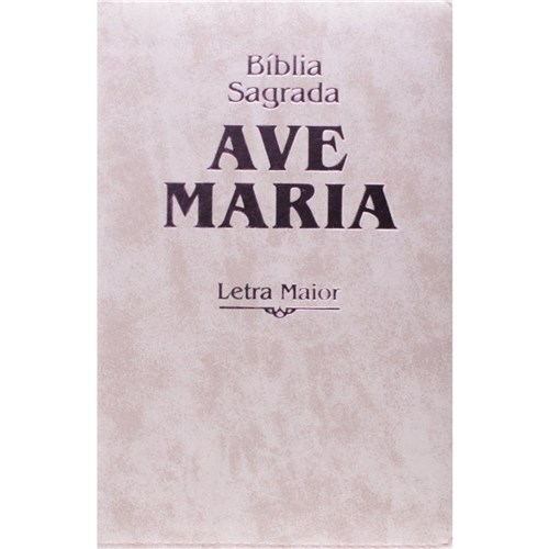 Bíblia Sagrada Ave-Maria - Letra Maior - Strike Rosa Zíper