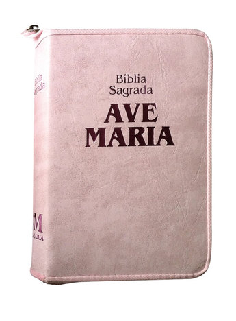 Biblia Sagrada Ave Maria - Strike - Ziper Media Rosa