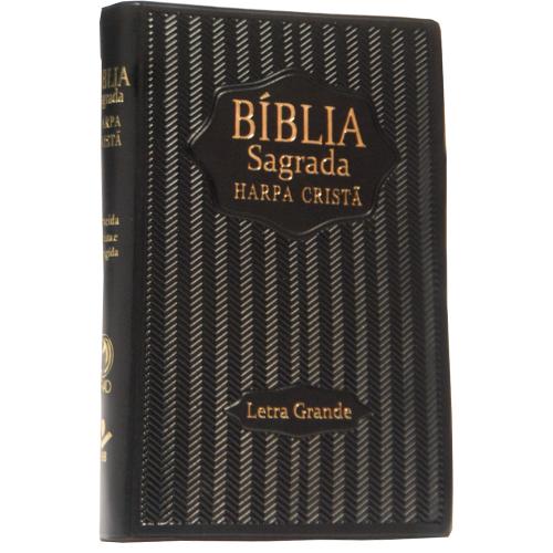 Bíblia Sagrada com Harpa Cristã - Letra Grande - Preta