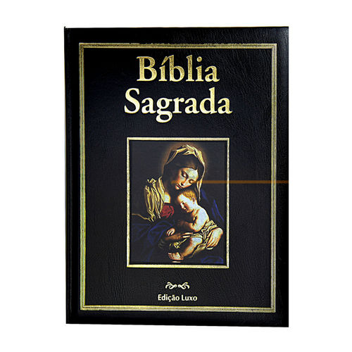 Biblia Sagrada Edição Luxo Preta com CD