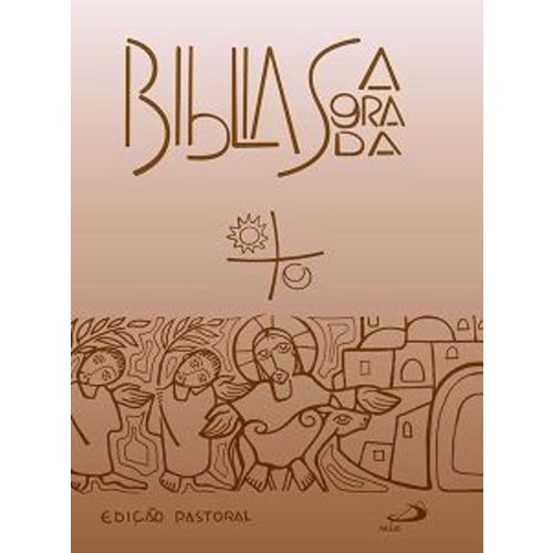 Bíblia Sagrada - Edição Pastoral Média Zíper - Marrom