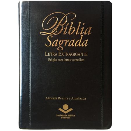 Bíblia Sagrada ExtraGigante Edição Letras Vermelhas Preta