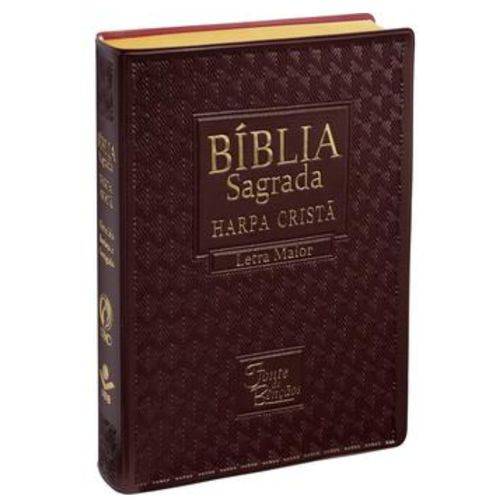 Tudo sobre 'Bíblia Sagrada Fonte de Bênçãos - com Harpa Cristã - Letra Maior - Vinho'