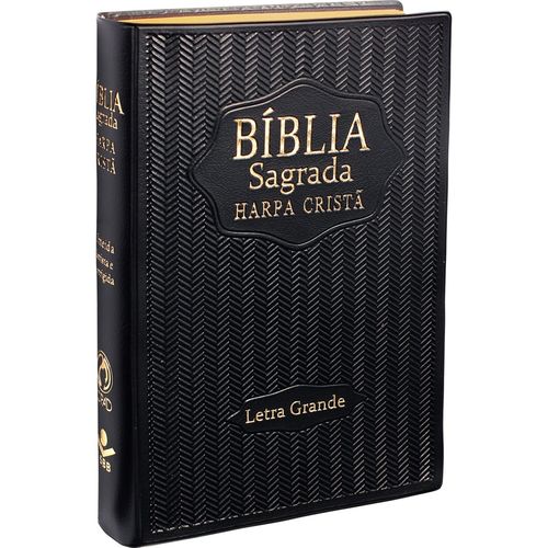 Bíblia Sagrada Harpa Cristã - Letra Grande - Preto
