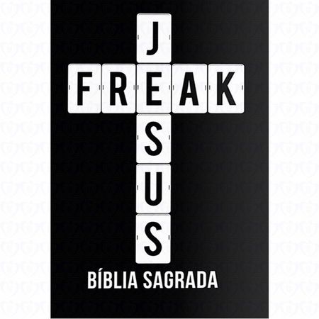 Bíblia Sagrada Jesus Freak Capa Dura Preta